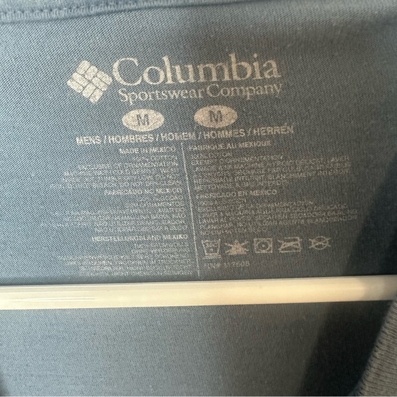 Columbia Men's Blue Graphic T-Shirt MEDIUM SOFT Classic - Picture 7 of 7